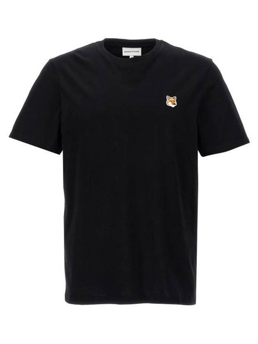 Fox Head Patch Classic Short Sleeve T-Shirt Black - MAISON KITSUNE - BALAAN 1