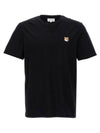 Fox Head Patch Classic Short Sleeve T-Shirt Black - MAISON KITSUNE - BALAAN 1