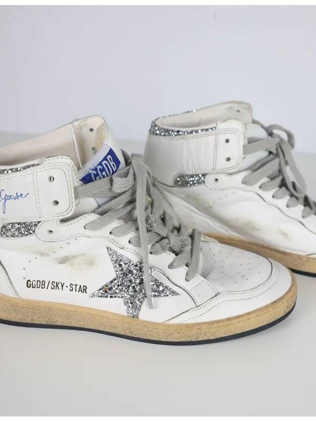 Sky star glitter logo sneakers 37 - GOLDEN GOOSE - BALAAN 6