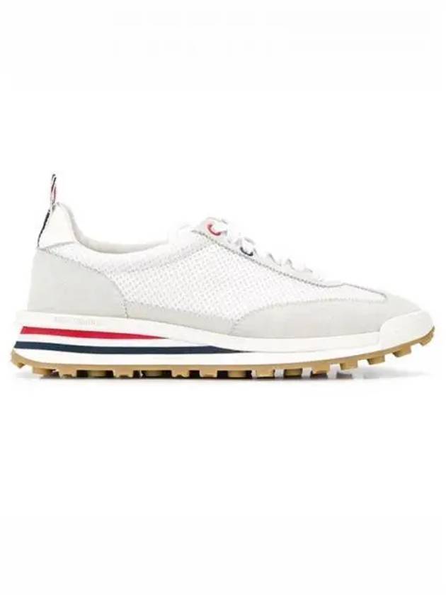 Thom Women Browne Nylon Tech Runner Low Top Sneakers Grey White - THOM BROWNE - BALAAN 2