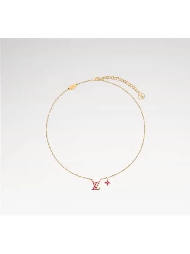 LV Iconic Enamel Necklace Gold - LOUIS VUITTON - BALAAN 2