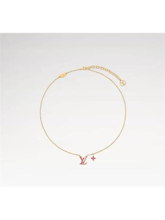 LV Iconic Enamel Necklace Gold - LOUIS VUITTON - BALAAN 2