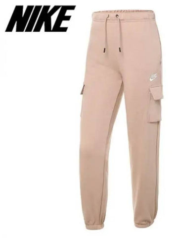 Women s NSW Essential Fleece Mid Rise Cargo Pants Trousers DD8713 609 Domestic Product GQK722122715294 - NIKE - BALAAN 1