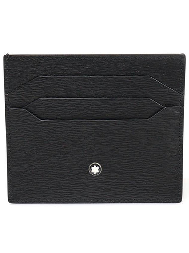 MB129253 Black Leather Meisterst ck 6CC Pocket Card Wallet - MONTBLANC - BALAAN 1