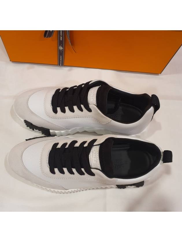 Bouncing Low Top Sneakers Blanc Noir - HERMES - BALAAN 5