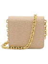 Embroidery Logo Chain Cald Wallet Beige - MAISON MARGIELA - BALAAN 5