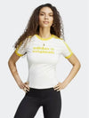 Tight Logo Short Sleeve T-Shirt Yellow White - ADIDAS - BALAAN 2