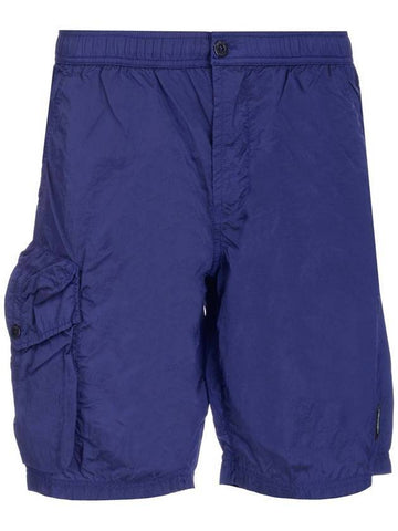 Patch Pocket Swim Shorts Royal Blue - STONE ISLAND - BALAAN.