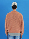 mesh argyle knit salmon - UNALLOYED - BALAAN 3