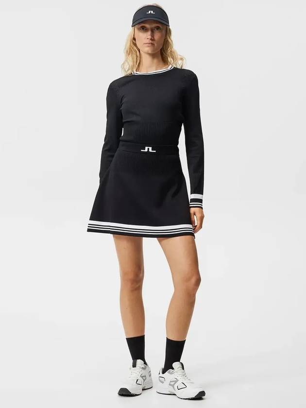 Women's Frida Striped Knit Skirt Black - J.LINDEBERG - BALAAN 4