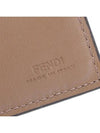 FF Logo Fabric Half Wallet Brown - FENDI - BALAAN 7