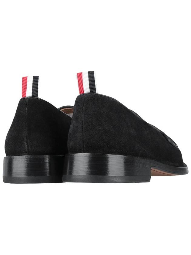 Men's Varsity Suede Loafers Black - THOM BROWNE - BALAAN 6