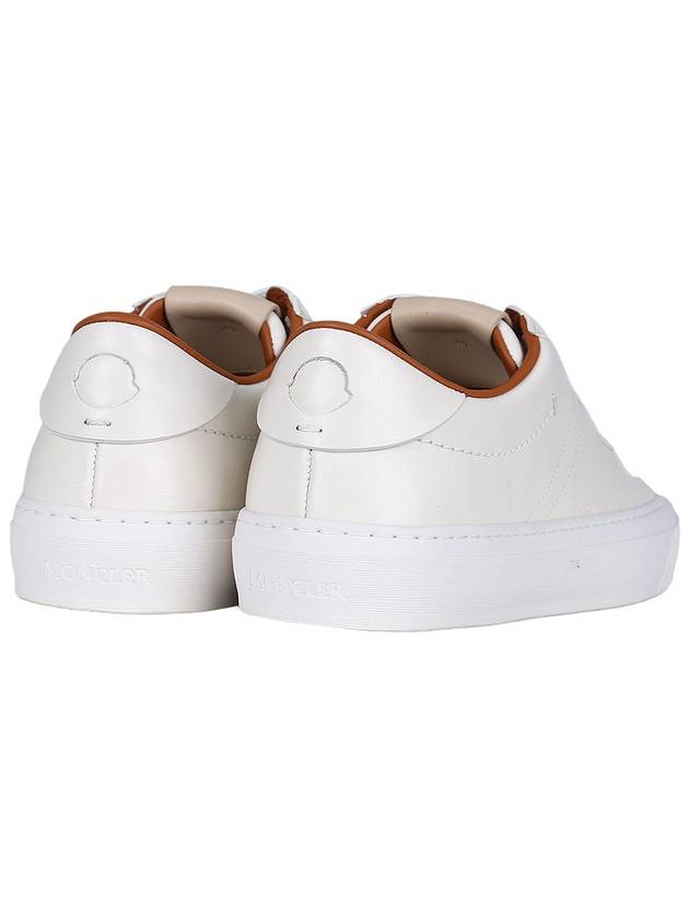 Leather Low Top Sneakers White - MONCLER - BALAAN 6