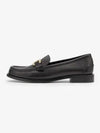 Gancini Ornament Loafers Black - SALVATORE FERRAGAMO - BALAAN 2