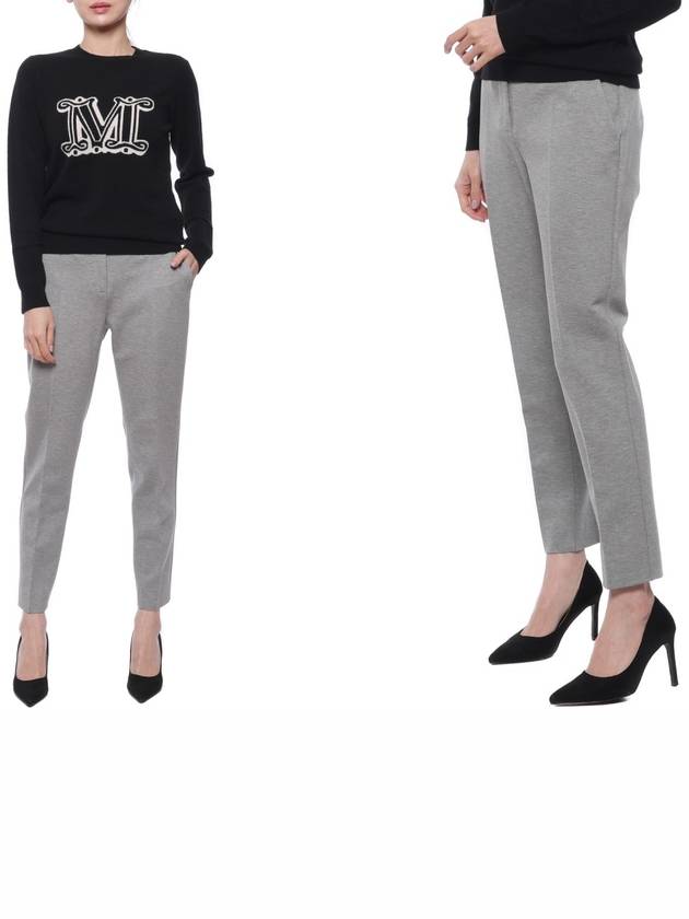 Pegno Straight Pants Grey - MAX MARA - BALAAN 3