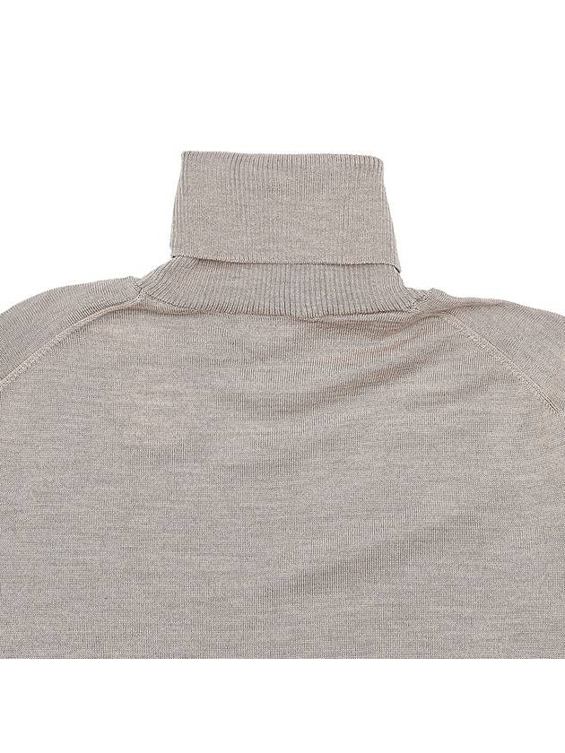 Heart Logo Wool Turtleneck Beige - AMI - BALAAN 8