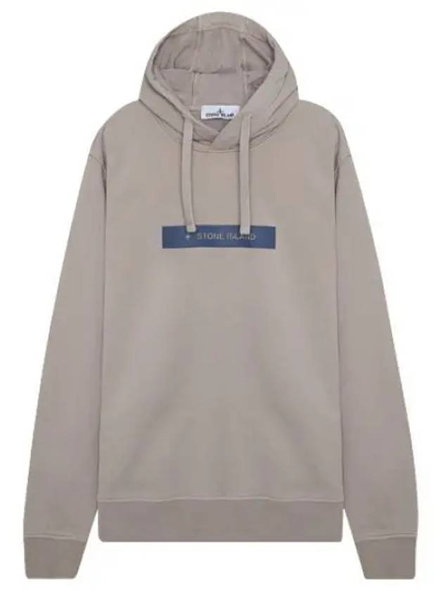 Garment Dying Micro Logo Print Hoodie Men - STONE ISLAND - BALAAN 1