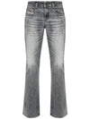 1969 D Ebbey Mid Rise Bootcut Jeans Grey - DIESEL - BALAAN 1