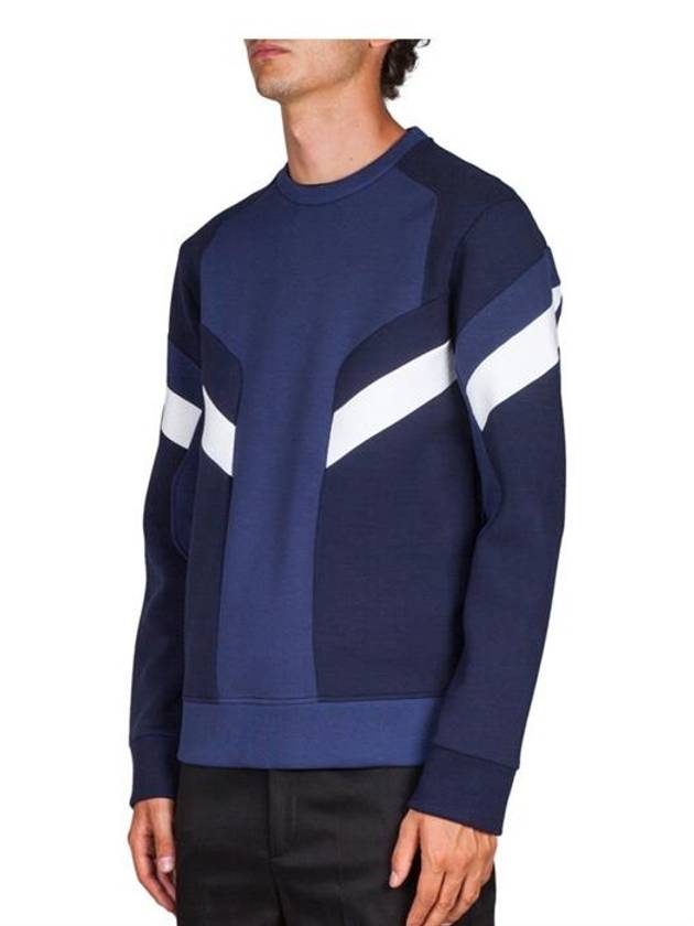 Men's Jersey Neoprene Sweatshirt Navy - DSQUARED2 - BALAAN 4