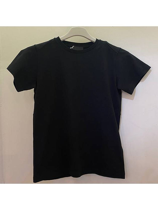 Meglia Bag Label Logo Short Sleeve T-Shirt Black - MONCLER - BALAAN.