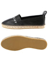 Logo Leather Espadrilles Black - GIVENCHY - BALAAN 6