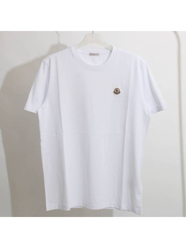 Logo Patch Cotton Short Sleeve T-Shirt 3 Pack Set White - MONCLER - BALAAN 2