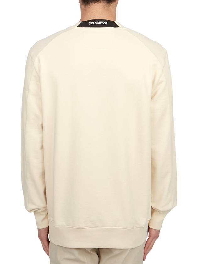 Diagonal Raised Fleece Sweatshirt Beige - CP COMPANY - BALAAN 5