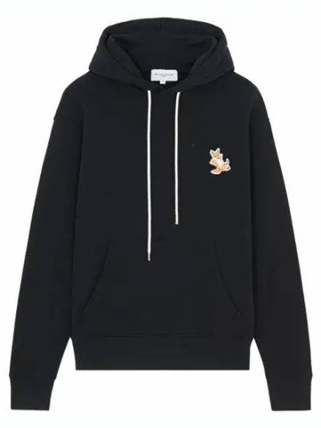 Chillax Fox Patch Classic Hoodie Black - MAISON KITSUNE - BALAAN 2