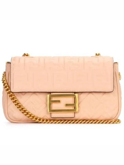 FENDI baguette chain midi cross bag pink 8BR793 AH9C F171M - FENDI - BALAAN