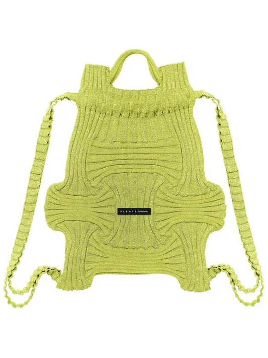 Bow Backpack Glitter Lime - PLEATSMAMA - BALAAN 1