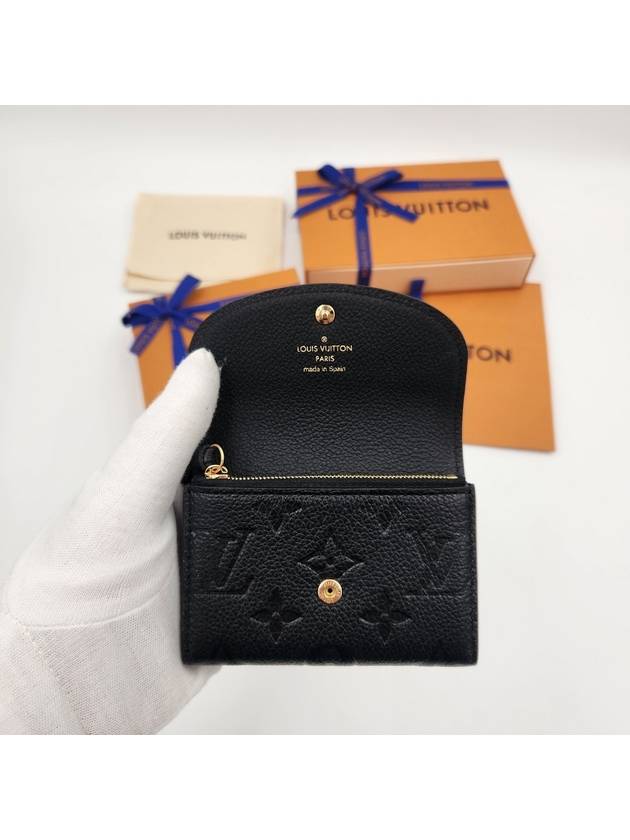 Rosalie Monogram Coin Purse Black - LOUIS VUITTON - BALAAN 4