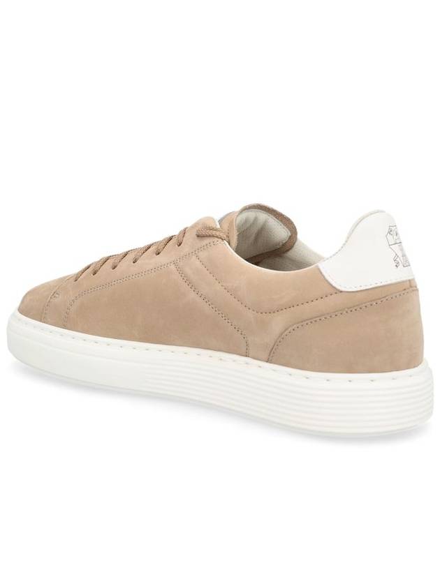 Suede Low Top Sneakers Beige - BRUNELLO CUCINELLI - BALAAN 3