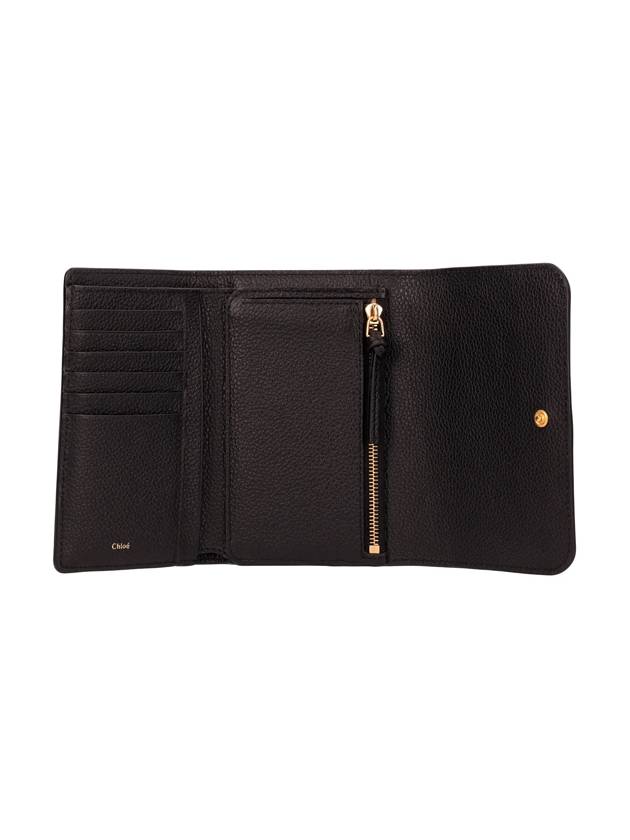 Marcie Medium Compact Half Wallet Black - CHLOE - BALAAN 4