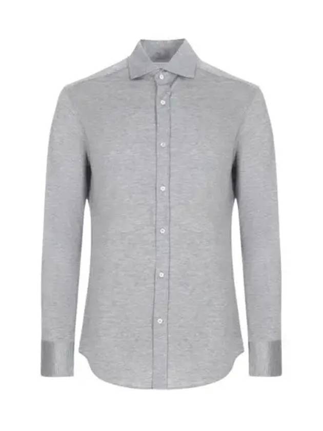 Silk Long Sleeve Shirt Grey - BRUNELLO CUCINELLI - BALAAN 2