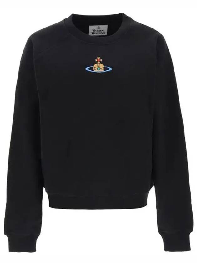 ORB Logo Crewneck Sweatshirt Black - VIVIENNE WESTWOOD - BALAAN 2