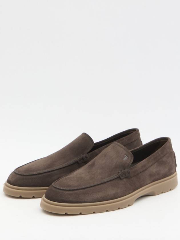 Suede Slipper Loafers Brown - TOD'S - BALAAN 3