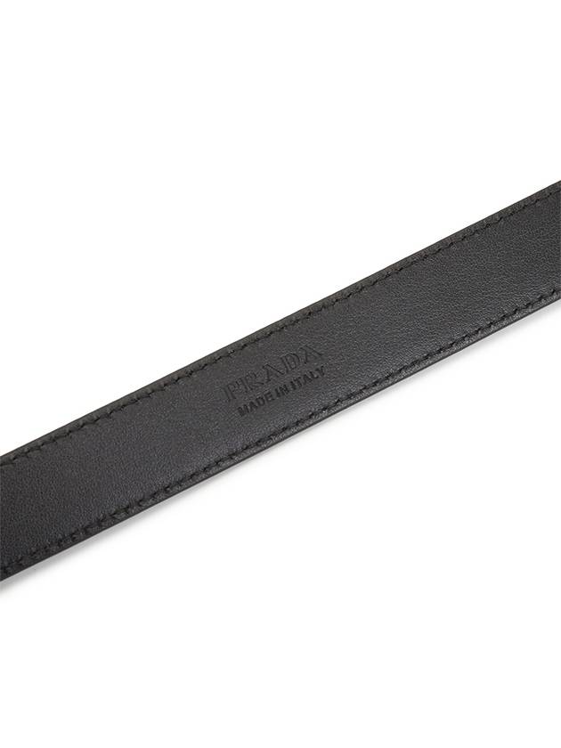 Saffiano Leather Belt Black - PRADA - BALAAN 8