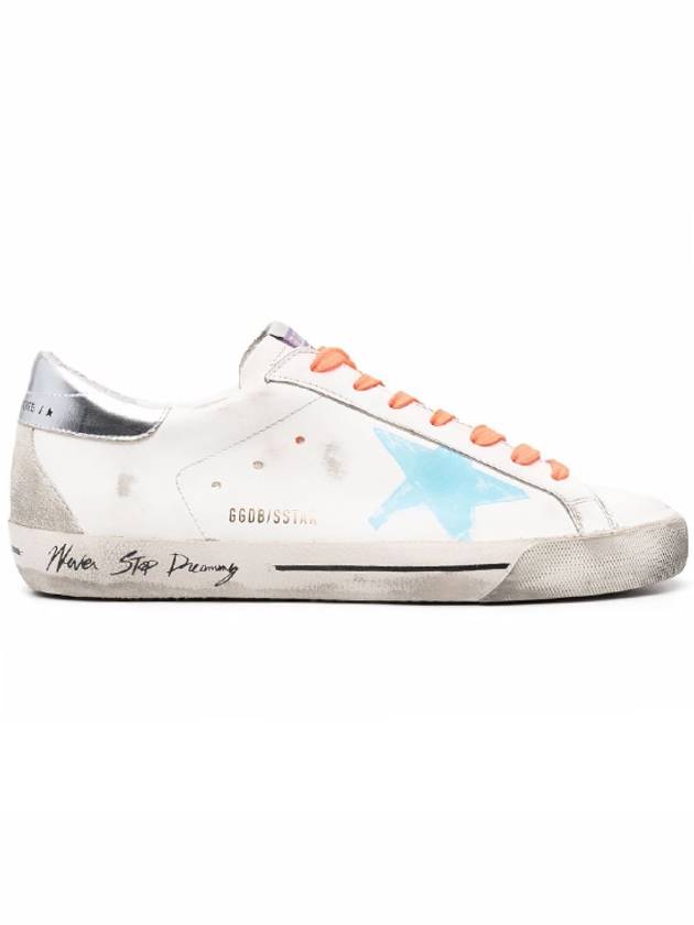 Men's Lettering Silver Tab Superstar Low Top Sneakers White - GOLDEN GOOSE - BALAAN 2