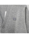 Keve Face Wool V-neck Cardigan Grey - ACNE STUDIOS - BALAAN 6