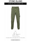 Men's Wappen Patch Straight Pants Khaki - STONE ISLAND - BALAAN 3