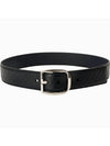 GG Microssima Leather Belt Black - GUCCI - BALAAN 6