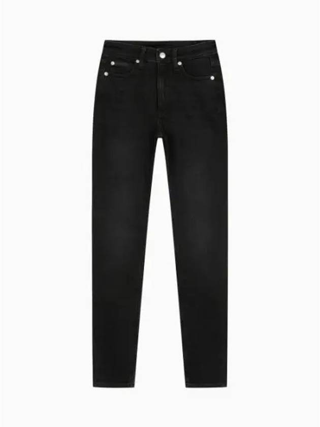 JEANS Women s High Rise Skinny Fit Black Brushed Denim J224678 1BY - CALVIN KLEIN - BALAAN 2