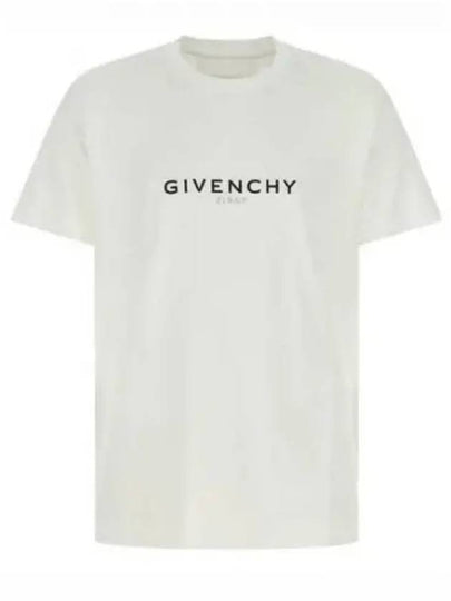 Reverse Oversized Short Sleeve T-Shirt White - GIVENCHY - BALAAN 2