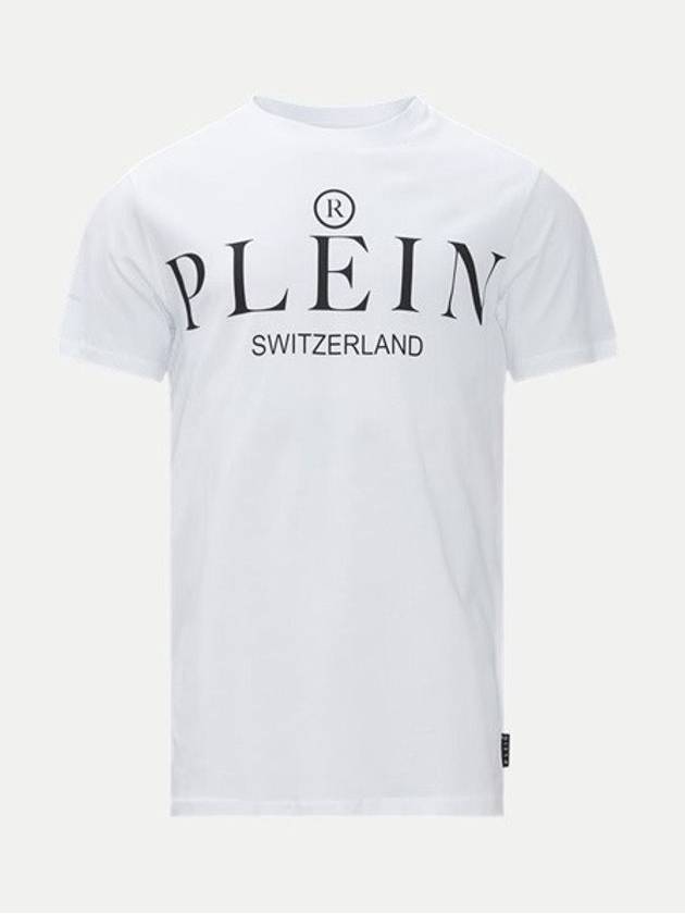 Logo short sleeve t shirt white men UTK0158PJY002N 01 - PHILIPP PLEIN - BALAAN 1