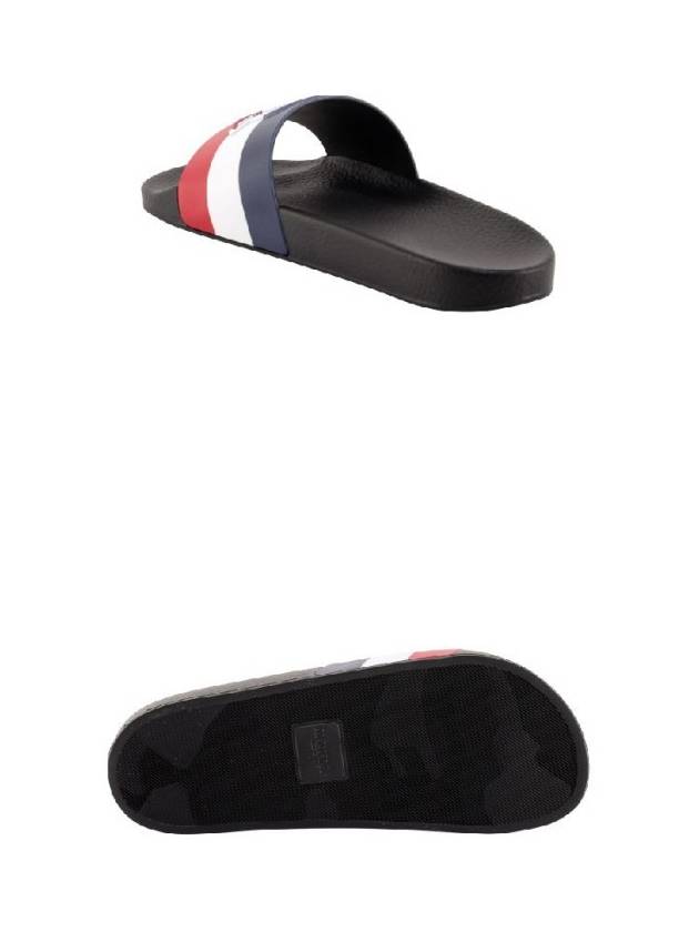 Jeanne Tri Color Slippers Black - MONCLER - BALAAN 6