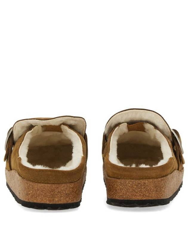 Berkeley Suede Fur Slippers Brown - BIRKENSTOCK - BALAAN 5