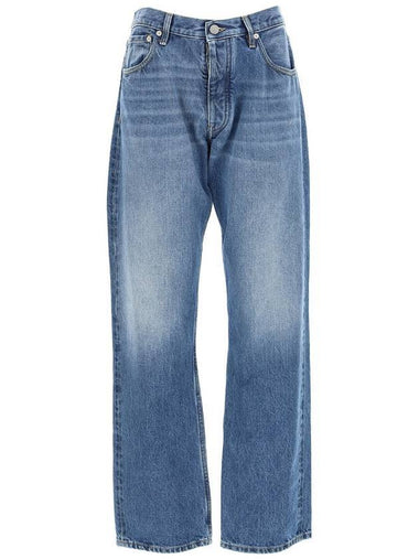 Back Stitch 5 Pocket Straight Jeans Medium Wash - MAISON MARGIELA - BALAAN 1