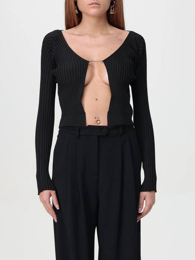 Jacquemus Pralù ribbed viscose blend cardigan - JACQUEMUS - BALAAN 1