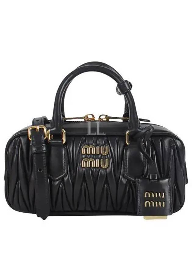 Arcadie Matelasse Nappa Leather Tote Bag Black - MIU MIU - BALAAN 2