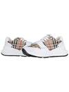 Ramsey Vintage Check Velcro Low Top Sneakers White Beige - BURBERRY - BALAAN 2